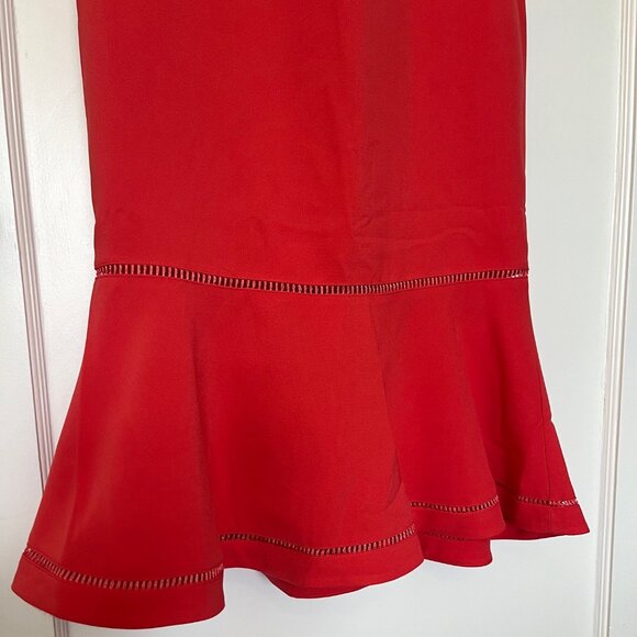 Likely Strapless Dress in Coral Red | Size 2 - Picture 6 of 10